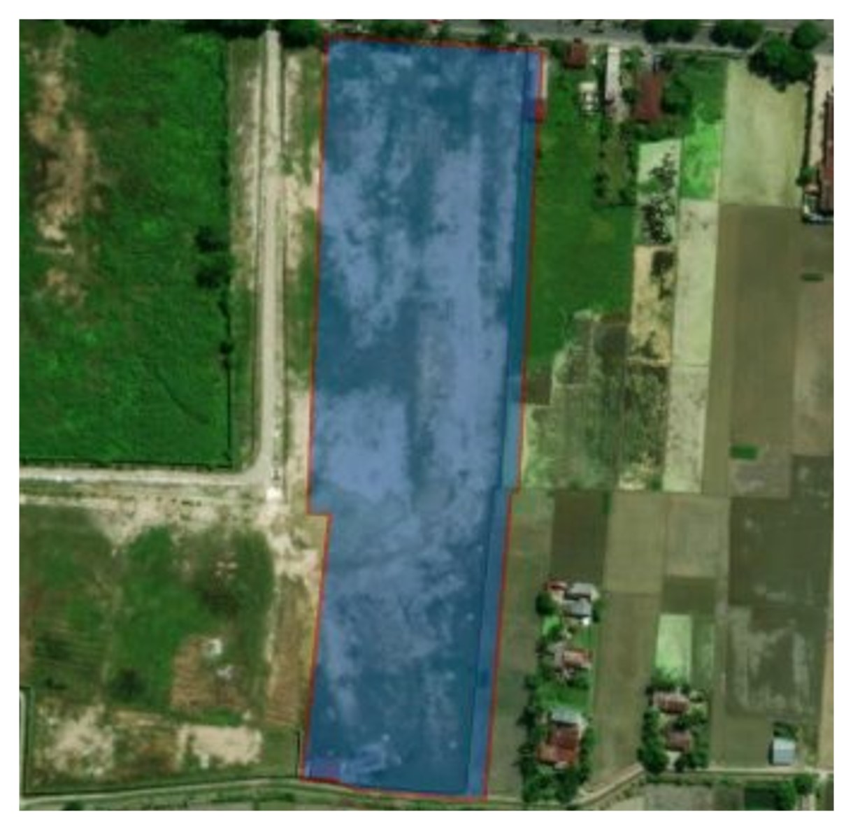 Contoh hasil penggambaran poligon shapefile untuk KKPR OSS