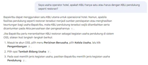 Panduan Teknis Dashboard OSS RBA: Cara Input Data - KBLI Utama dan Pendukung